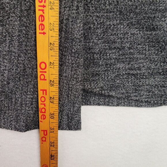 Clara Sunwoo Small Heather Asymmetric Cowl Neck Tunic Gray Long Sleeve USA - Picture 11 of 11